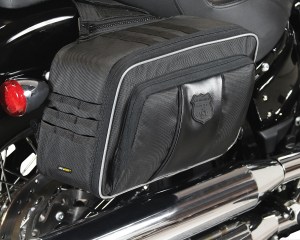 Photo of saddlebag mounted to motorcycle